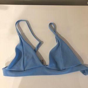 blue bikini triangle top